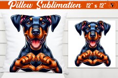 Pillow sublimation | Doberman | Dog sublimation Product Image 1