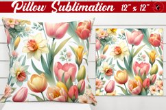 Pillow sublimation | Spring Flowers Product Image 1