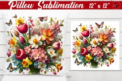 Pillow sublimation | Spring Flowers Product Image 1