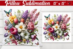 Pillow sublimation | Spring Flowers Product Image 1