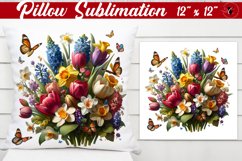 Pillow sublimation | Spring Flowers Product Image 1