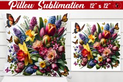 Pillow sublimation | Spring Flowers Product Image 1