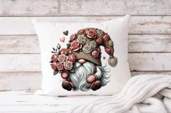 Valentine Bouquet Gnomes, Valentine's Day gnomes with roses Product Image 4