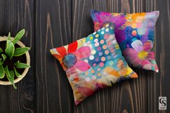 Abstract Colorful Floral Collage Backgrounds Product Image 3