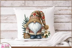 Christmas Gnome sublimation png, Joy to the World gnome png Product Image 6