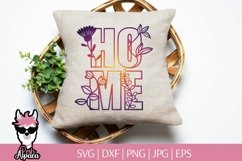 Floral home SVG, spring home svg Product Image 4