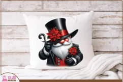 Top hat Christmas Gnome png, Christmas Santa gnome png Product Image 3