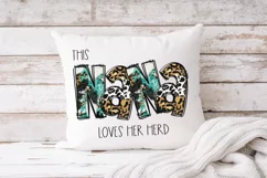 This Nana Loves Her Herd sublimation, Nana png, Grandma png Product Image 2