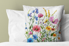 Wildflower Clusters - watercolor flowers borders PNG Product Image 2