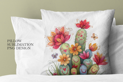 Cute cactus plant watercolor clipart Product Image 2