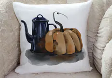 Hand-drawn illustration of teapot and pumpkin Product Image 5