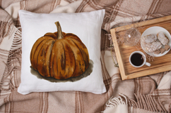 Watercolor Pumpkin Illustration PNG | Hand Painted Fall Clip Product Image 9