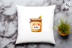 Cute Apple Butter Jar Sublimation PNG Product Image 2
