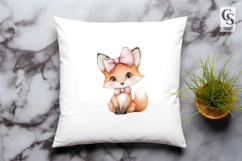 Cute Baby Fox Clipart Sublimation PNG Product Image 2