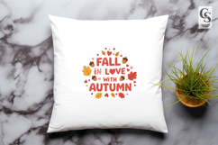 Fall In Love With Autumn Clipart Sublimation PNG Product Image 2