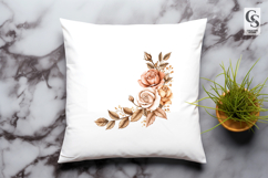 Blush Rose Floral Clipart Sublimation PNG Product Image 2