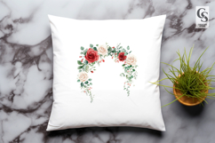 Rose Floral Arch Clipart Sublimation PNG Product Image 2