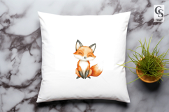 Cute Fox Animal Clipart Sublimation PNG Product Image 2