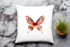 Watercolor Butterfly Clipart Sublimation PNG Product Image 2