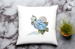 Hydrangea Flower Clipart Sublimation PNG Product Image 2
