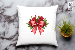 Rose Ribbon Bow Clipart Sublimation PNG Product Image 2
