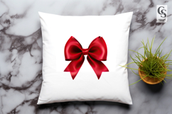 Red Ribbon Bow Clipart Sublimation PNG Product Image 2