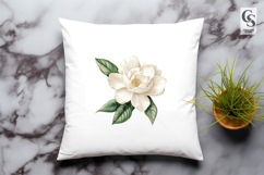 White Magnolia Flower Clipart Sublimation PNG Product Image 2