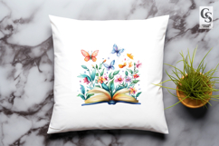 Butterfly and Floral Book PNG Product Image 2