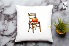 Cute Ghost with Fall Leaves Clipart PNG Product Image 3
