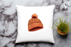 Winter Knitted Beanie Hat Clipart PNG Product Image 3