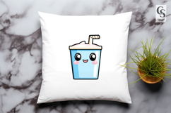 Cute Drink Box Clipart PNG Sublimation Product Image 2