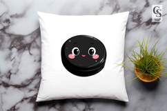 Cute Hockey Puck Clipart PNG Product Image 2