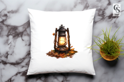 Autumn Lantern Clipart PNG Product Image 3