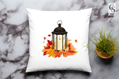 Autumn Lantern Candle Clipart Sublimation PNG Product Image 3