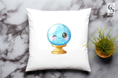 Cute Crystal Ball Clipart PNG Product Image 2