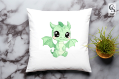 Cute Baby Dragon Clipart PNG Product Image 2