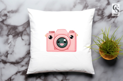 Kawaii Pink Camera Clipart Cute Photography PNG Product Image 2