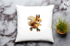 Cute Squirrel on Roller Skates Sublimation Clipart Product Image 3