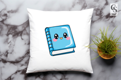 Cute Kawaii Book Clipart Sublimation PNG Product Image 3