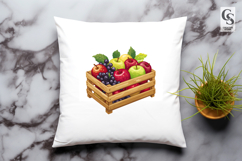Fruit Wooden Crate Clipart PNG Product Image 3