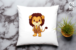 Cute Lion Clipart PNG Product Image 2