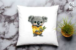 Cute Kawaii Koala with Hoodie Cartoon Clipart Product Image 2