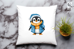 Winter Penguin Clipart PNG Product Image 2