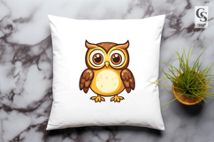 Cute Owl Clipart PNG Product Image 2
