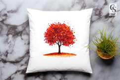 Autumn Trees Watercolor Clipart Sublimation PNG Product Image 3