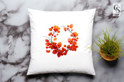 Autumn Berry Wreath Clipart PNG Product Image 3
