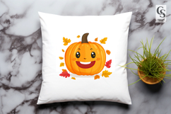 Cute Autumn Pumpkin Squirrel Coffee Clipart PNG Product Image 3