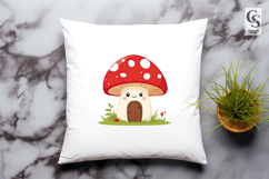 Cute Mushroom House Clipart PNG Product Image 2
