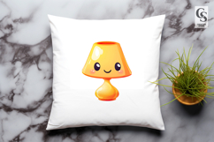 Cute Lamp Clipart PNG Kawaii Table Light Product Image 2