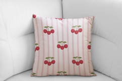 Summer Cherry Seamless Pattern | Fruit Digital Paper Product Image 3